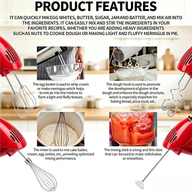 [Affordable】 Stainless Steel H - огляд і ціна Kitchenaid Mixer Hand Mixer