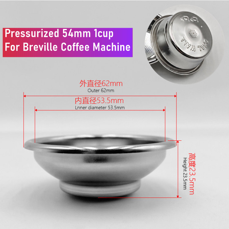 54mm Dual-Layer Pressurized Fi - огляд і ціна Breville Espresso Bes870
